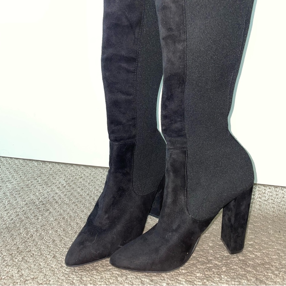 Steve Madden pointed toe knee high boots